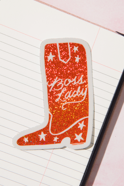 Boss Lady Stiefel Sticker