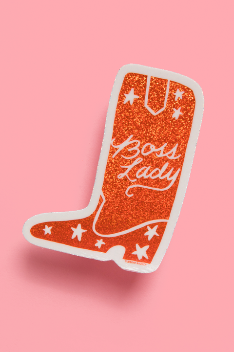 Boss Lady Stiefel Sticker