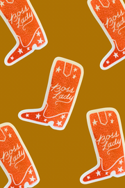 Boss Lady Boot Sticker